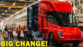 It Happened! Elon Musk LEAKED 2025 Tesla Semi Mass Production, New Features & Delivery! (MIX)