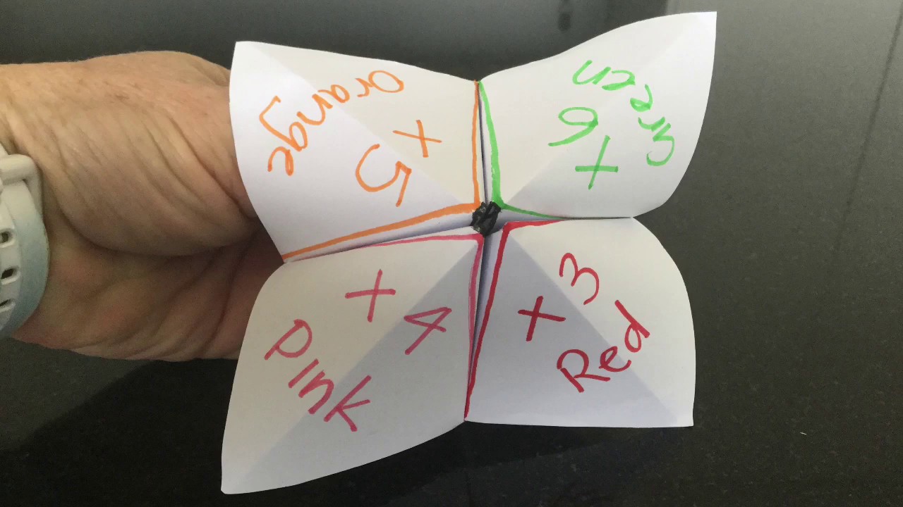 Makerspace STEAM Activity Maths Fortune Teller YouTube
