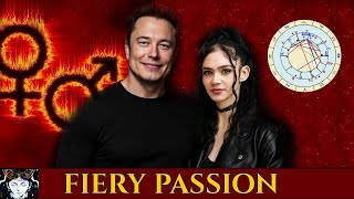 Elon Musk & Grimes Synastry Chart Power Control and Karmic Ties