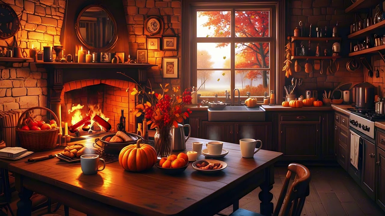 Guarda Cozy Autumn Kitchen Ambience | Relaxing Piano Music for Study and Focus su YouTube Guarda Cozy Autumn Kitchen Ambience | Relaxing Piano Music for Study and Focus su YouTube