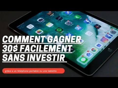 gagner 30$ facilement sans investir uniquement  avec ça connexion Internet