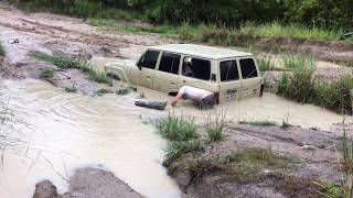 2h turbo 60 series landcruiser glasshouse mtns 4x4 muddy bogged