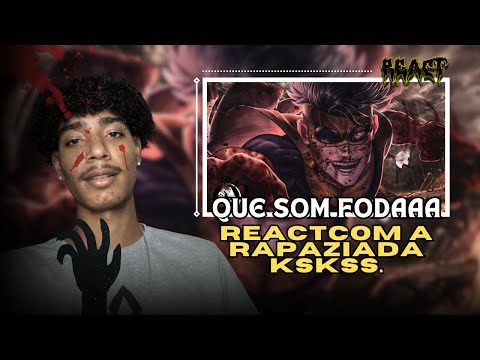 FIZ REACT COM MEUS AMIGGOS KSKS (REACT) ♪ Mark Sinistro (Invencivel) | Pior Versão | AniRap