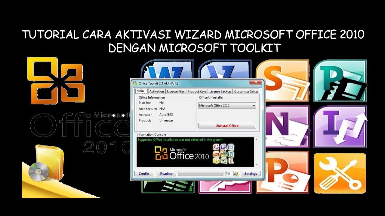 Tutorial Cara Aktivasi Wizard Microsoft Office 2010 Dengan Microsoft Toolkit Youtube