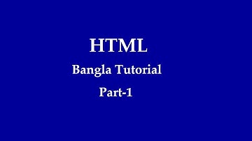 html bangla Tutorial part 1