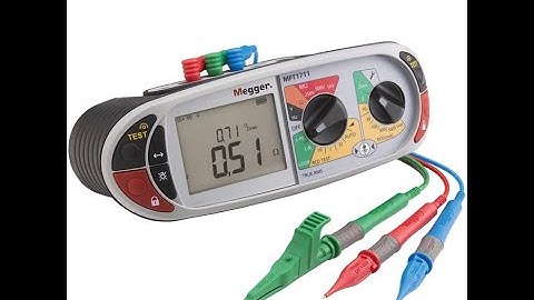 Megger MFT 1711 RCD Live Test demonstration.