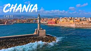 CHANIA, CRETE 🇬🇷 | Old Venetian Harbour, Old Town & Lighthouse | 4K