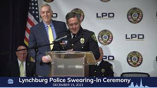 Lynchburg Police Swearing-In Ceremony 12-15-2023