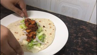 Chicken wrap recipe | quick and easy chicken wrap recipe| wrap at home | homemaking by tazeen