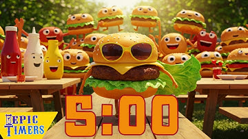 5 Minute Hamburger Fashion Show with Music!