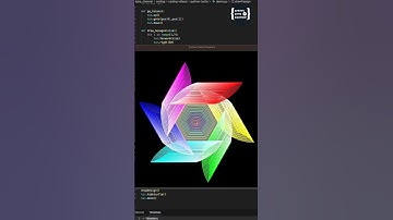 Python Turtle Amazing rotational graphics - Python Turtle graphics 37 - New Shorts | Latest  2024