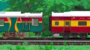 RAJDHANI COUPLING VISTADOM COACH | BUMPY RAILROAD | RAILWORKS | INDIAN TRAIN SIMULATOR GAMEPLAY
