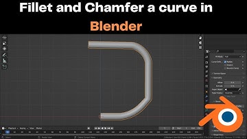 Fillet and   Chamfer a curve in Blender
