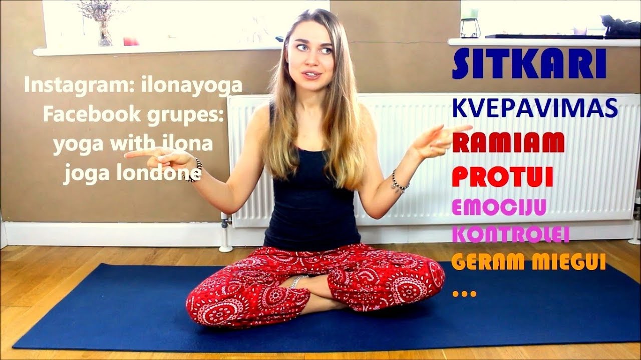 Mokinames Sitkari Pranayama - Kvepavima. Hatha Joga. Kokia sio kvepavimo nauda?