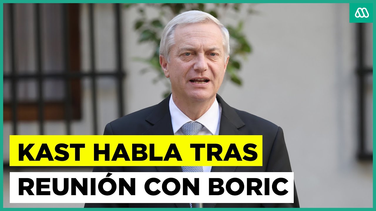 "Va a haber un cambio muy importante": Kast tras reunión con presidente Boric