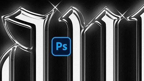 How To Make Black Chrome Text In Photoshop!