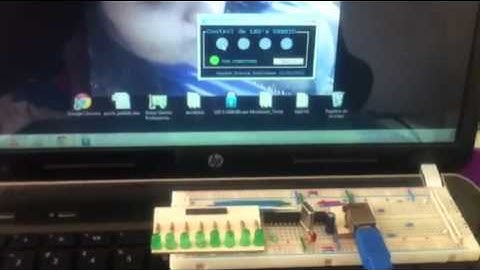 Control de LED por USB-HID con PIC 18F2550