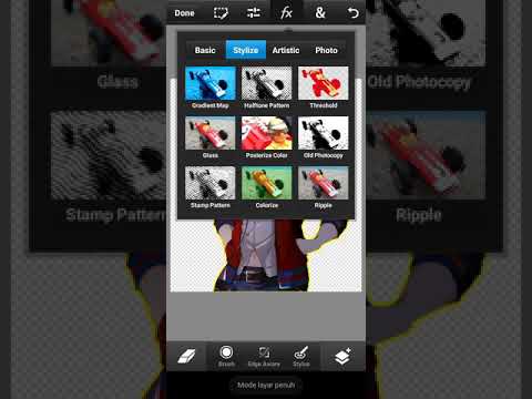 Tutorial Saber Effect Fire Menggunakan PS Touch CC Android