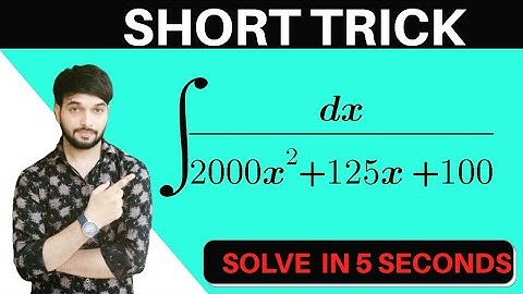 INTEGRATION SHORTCUT METHOD - Trick to Calculate Integrals for Quadratics