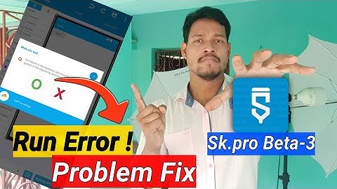 project Run problem Error how to fix in sketchware pro beta 3 in Hindi videos/ Aauraparti