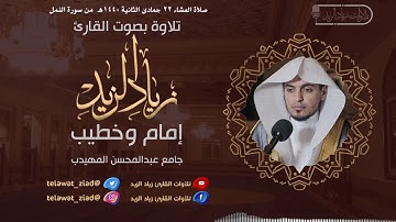ترتيل خاشع من سورة النمل للقارئ زياد الزيد عشاء 22-6