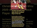 Christian McCaffrey Wins 2025–26 NFL Comeback Player of the Year #shorts