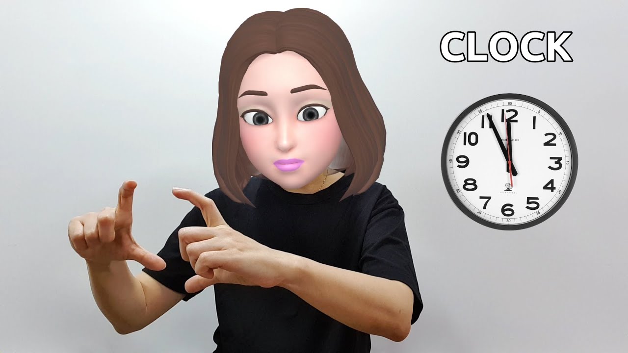 American Sign Language (ASL) Lesson Clock YouTube