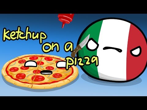 Пицца и кетчуп мультфильм