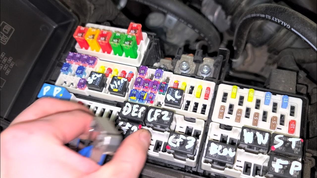 2017 Ford Mustang Radiator Cooling Fan Fuses & Relays YouTube