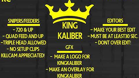 KingKaliber Recruitment Challenge (All Consoles)(Multi-COD)