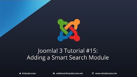 Joomla 3 Tutorial #15: Adding a Smart Search Module