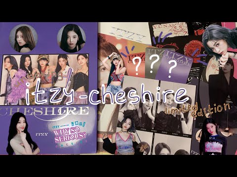 *:📓распаковка альбома itzy cheshire/unboxing kpop album🥭⋆·˚ ༘