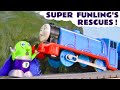 Rescue Stories with Toy Trains and Super Funling