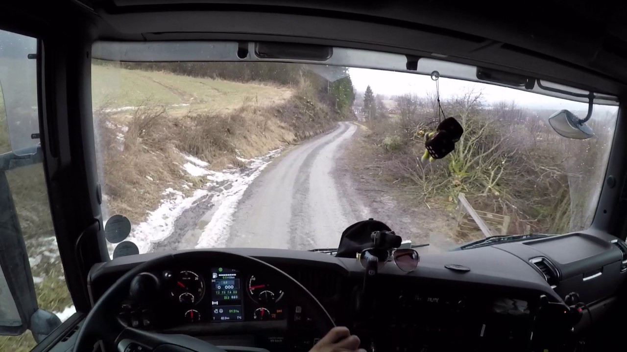 Scania V8 8x4 manual bulk tanker - POV Drive