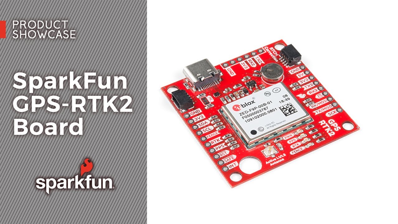 SparkFun GPS-RTK2 Board - ZED-F9P (Qwiic) - GPS-15136 - SparkFun