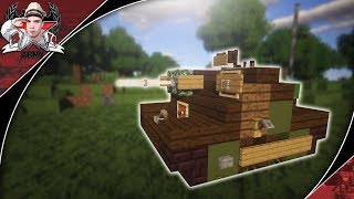 Minecraft: WW2 TKS Nkm 20mm | Tankette Tutorial