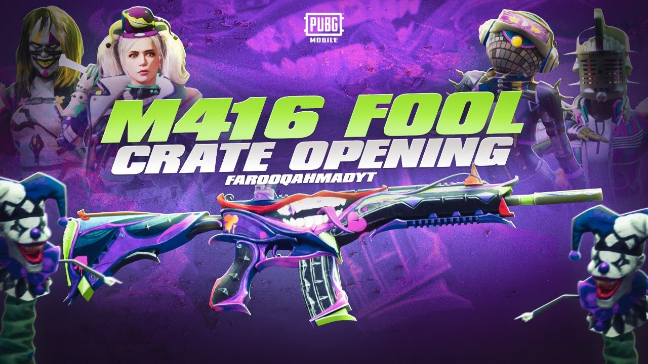 M416 FOOL Crate Opening with tricks | RP Giveaway | 🔥 PUBG MOBILE🔥
