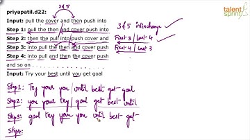 Machine Input and Output | Reasoning Tricks | Additional Example - 10 | TalentSprint Aptitude Prep