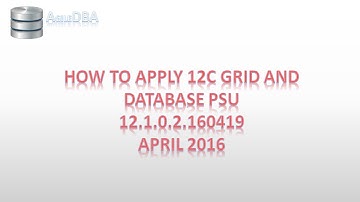 Howto: Apply Oracle 12c GI DB PSU April 2016 RAC