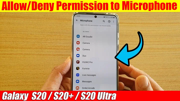 Galaxy S20/S20+: How to Allow/Deny Permission to Microphone