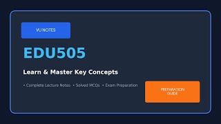 EDU505 Final Term Preparation/Most important Mcqs