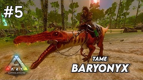 BARYONYX TAMING | ARK SURVIVAL EVOLVED MOBILE |