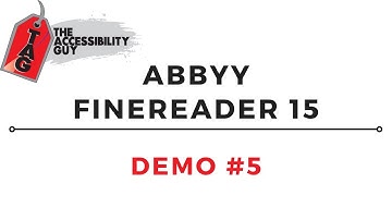 Abbyy FineReader 15 Pro Demo #05