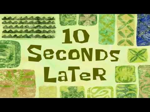 10 Seconds Later Spongebob Time Card 49