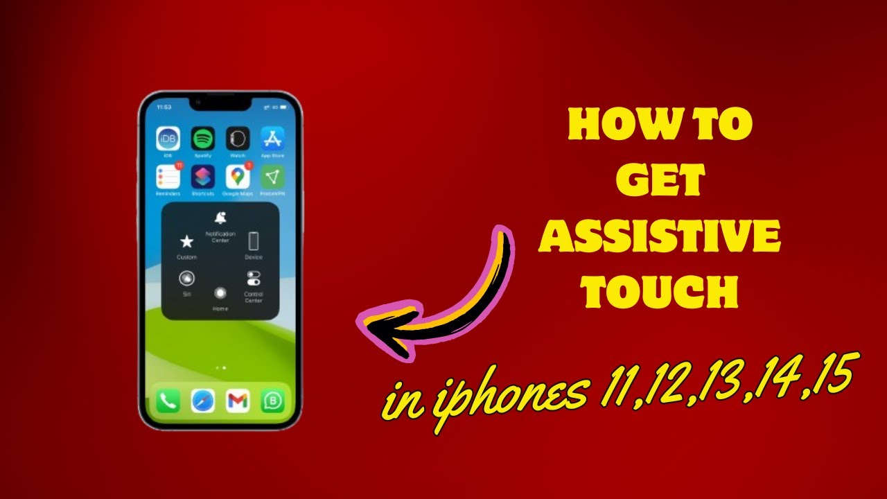 How to get Assistive touch in Iphone 12,13,14,15 all devices - YouTube