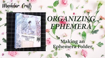 Organizing Ephemera – Making an Ephemera Folder using Crafty Cat’s Buttons digital