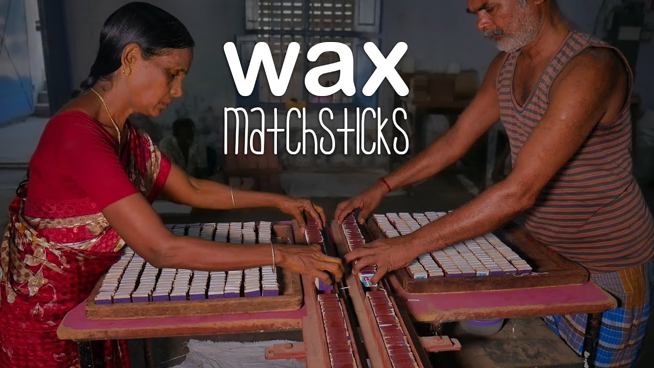 Handmade Wax Matchsticks manufacturing Process in Indian Factory
