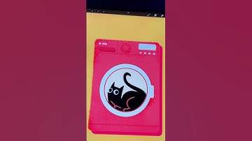 create an animation of a cat in a washing machine with procreate #shorts #procreate #animation