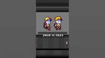 Pixel art evolution through half a decade! 🍌🔥 #gaming #indiegame #gamedev