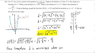 Mathematical Models:  Building Functions